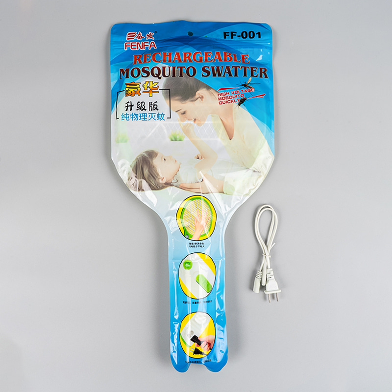 FF-001 เครื่องตียุงไฟฟ้า 3 สี 400mA สายไฟรูปแปดสาย FF-001 เครื่องตียุงไฟฟ้า 3 สี 400mA สายไฟรูปแปดสาย