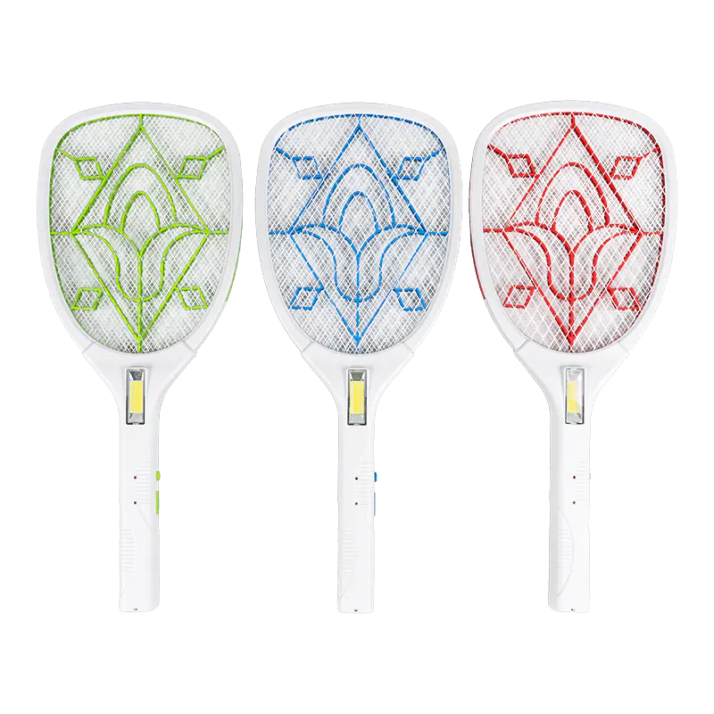 FF-785 ปลั๊กไฟ LED 3 สีแบตเตอรี่ตะกั่วกรด 400mAh เครื่องตียุงไฟฟ้า