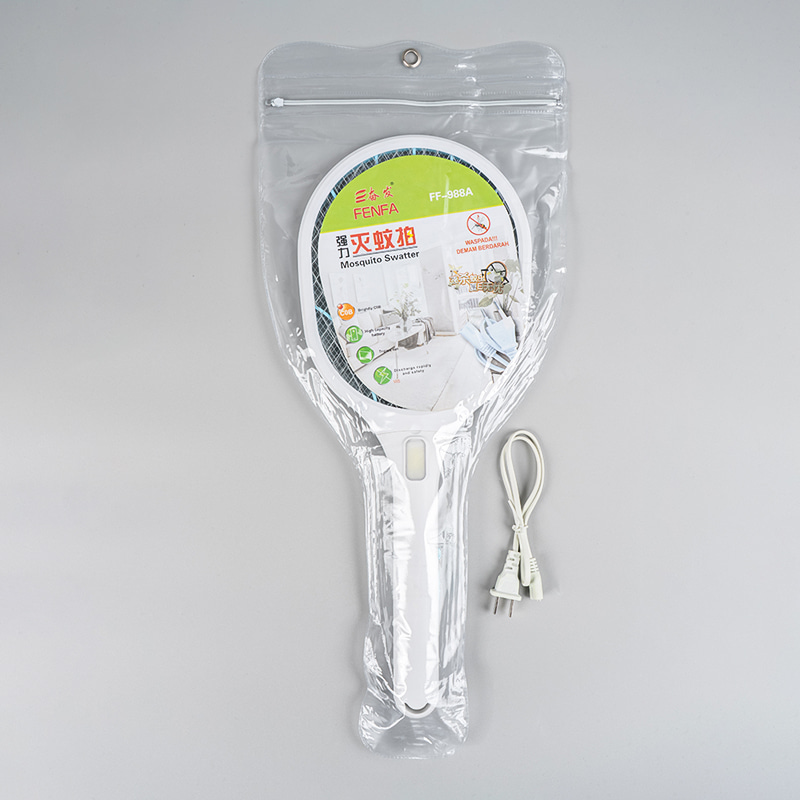 FF-988A เครื่องตียุงไฟฟ้าแบบพกพาขนาด 400mAh พร้อมสายไฟและสายไฟรูปแปด FF-988A เครื่องตียุงไฟฟ้าแบบพกพาขนาด 400mAh พร้อมสายไฟและสายไฟรูปแปด